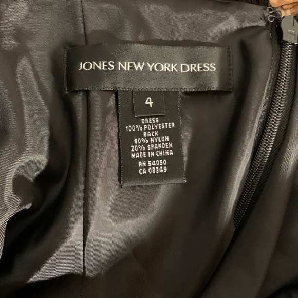 NWOT Black Jones New York Dress- Size 4 - Picture 6 of 7